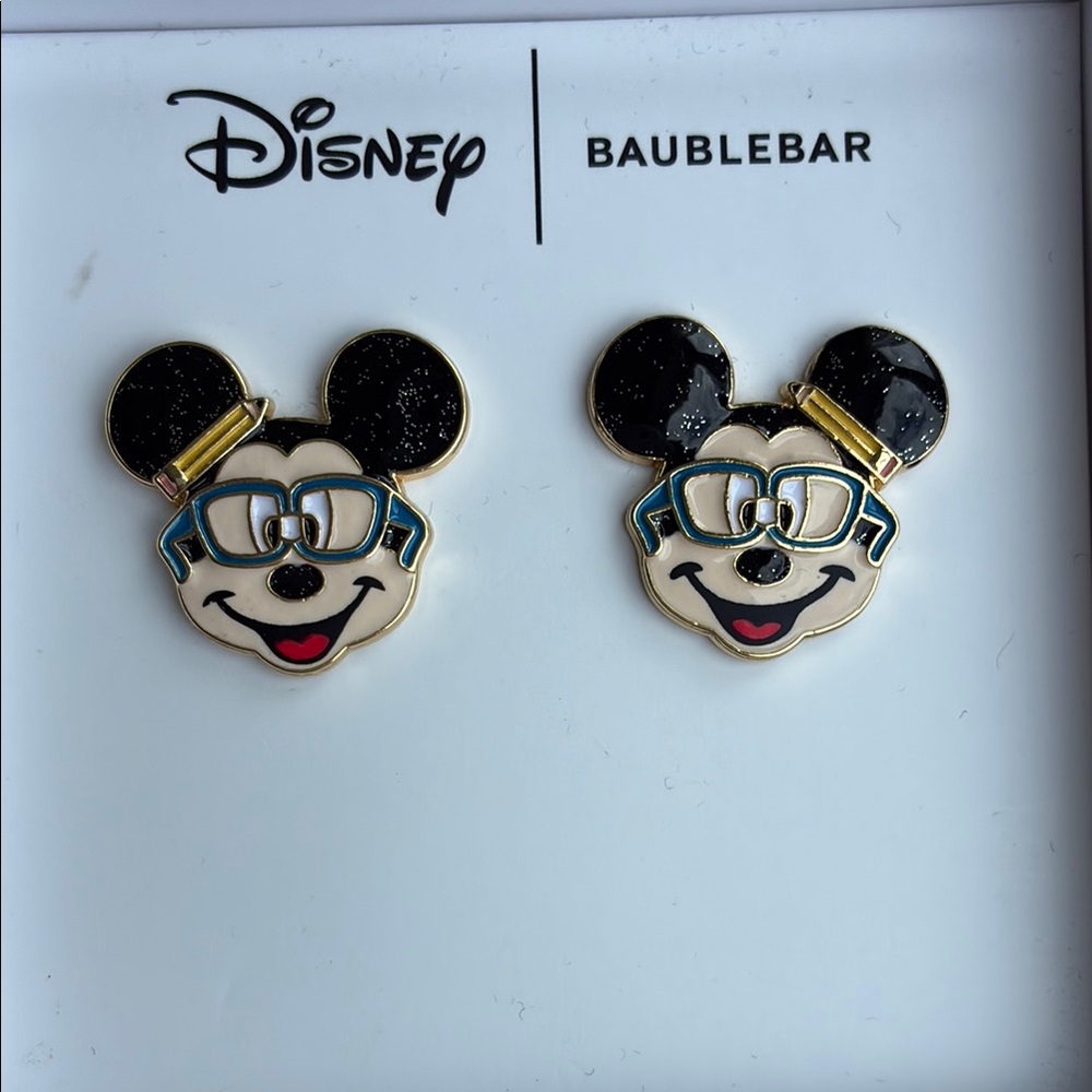 Baublebar/Disney Mickey Mouse Stud Earrings with Glasses 👓 Back to School